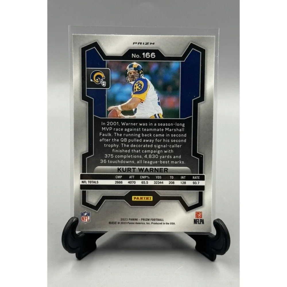 2023 Panini Prizm #166 Kurt Warner St‎ Louis Rams Red White Blue